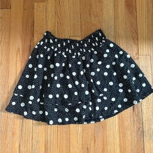 Top Shop polka dot mini ruffle skirt